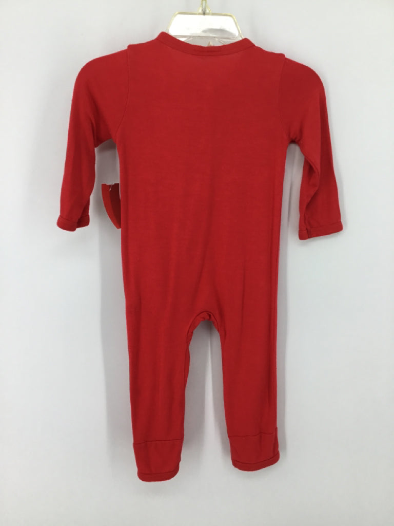 Kyte Child Size 3-6 Months Red Solid Pajamas - boys