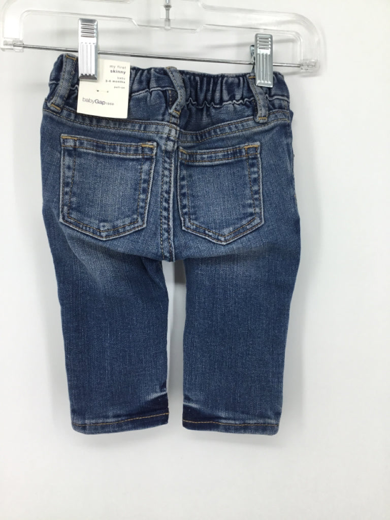 Baby Gap Child Size 3-6 Months Blue Solid Jeans - boys