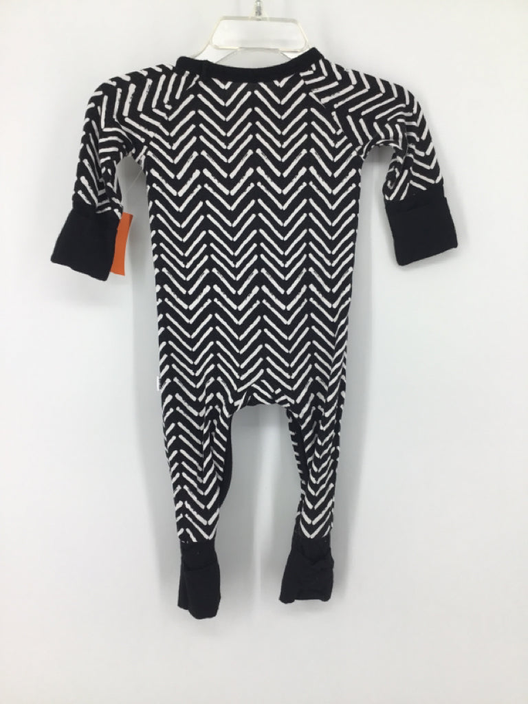 Little Sleepies Child Size Newborn Black Print Outfit - boys