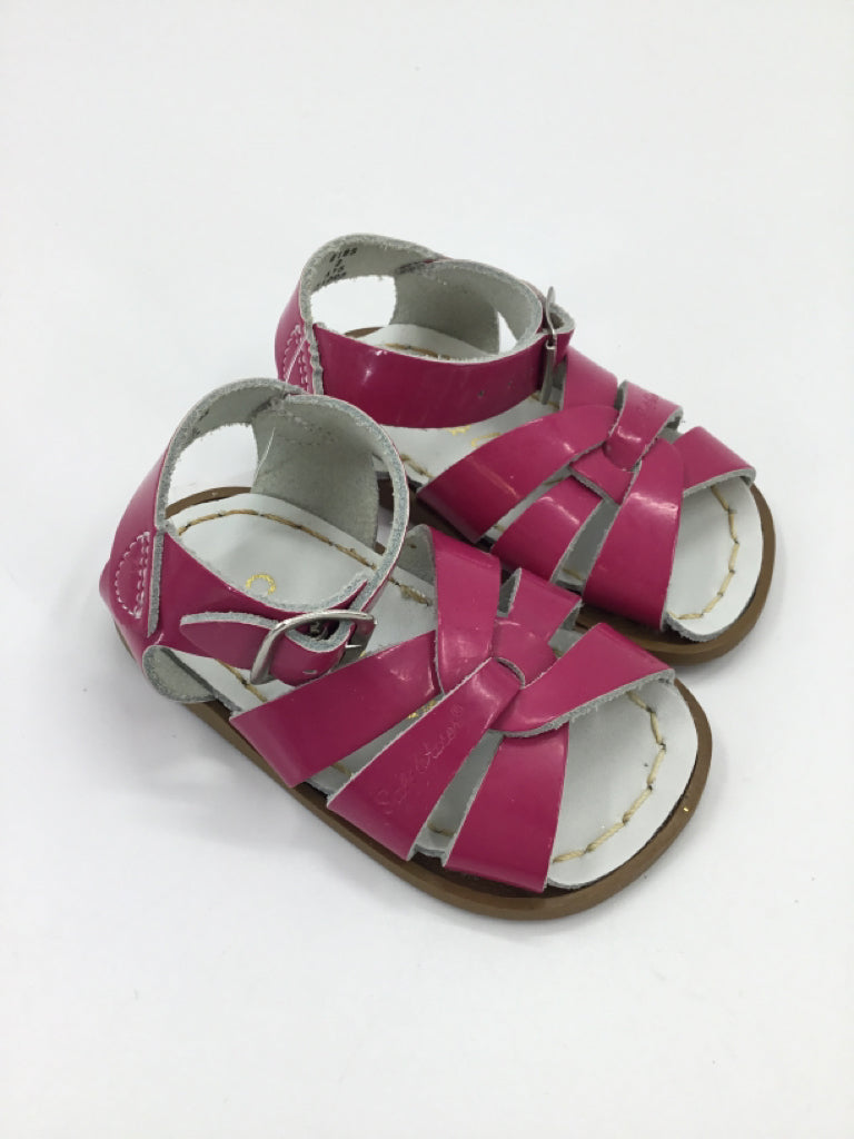 Salt Water Child Size 3 Toddler Pink Sandals/Flip Flops