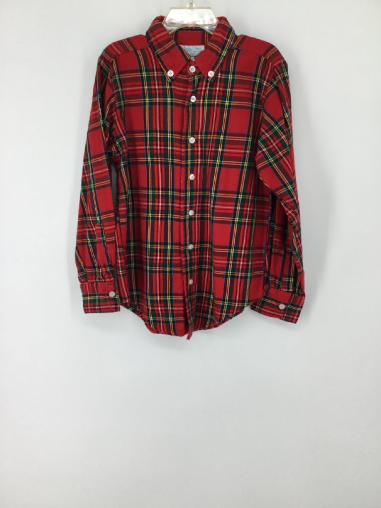 Funtasia! Child Size 7 Red Plaid Shirt - boys