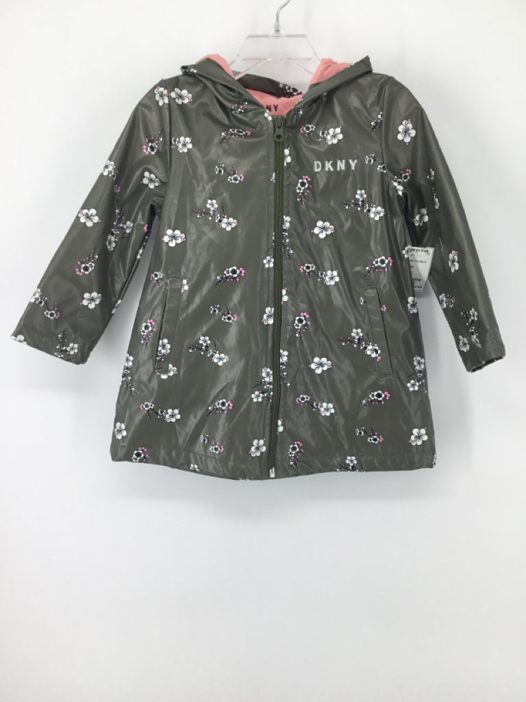 DNKY Child Size 24 Months Green Raincoat - girls
