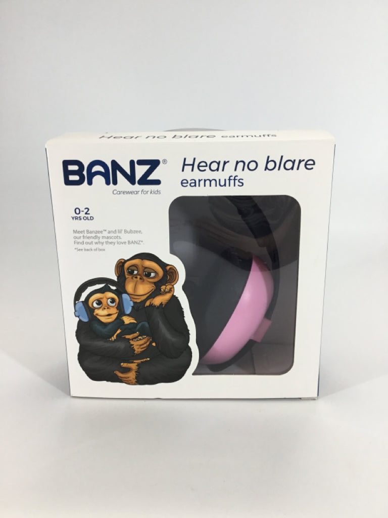 Banz Pink Hear No Blare Earmuffs