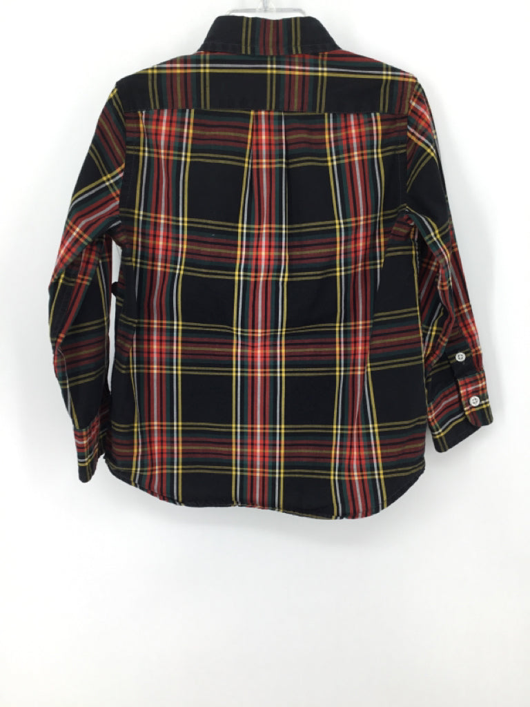 Crewcuts Child Size 3 Black Plaid Shirt - boys