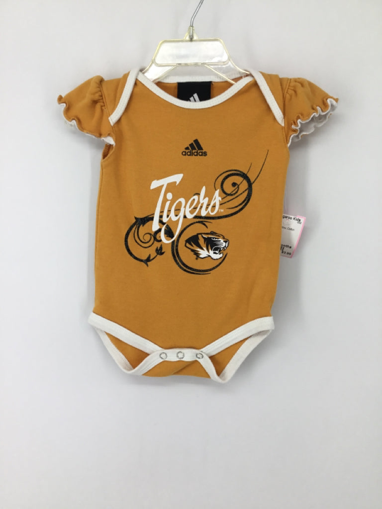 Adidas Child Size 3-6 Months Yellow Onesie