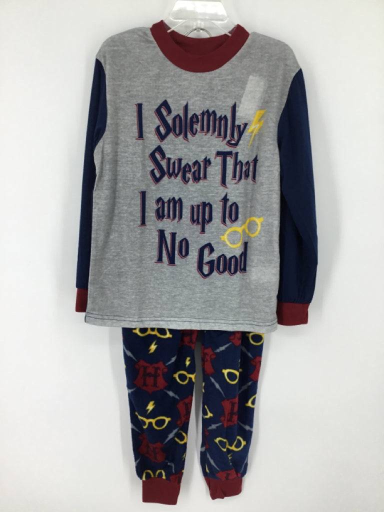 Harry Potter Child Size 5 Navy Character Pajamas - boys