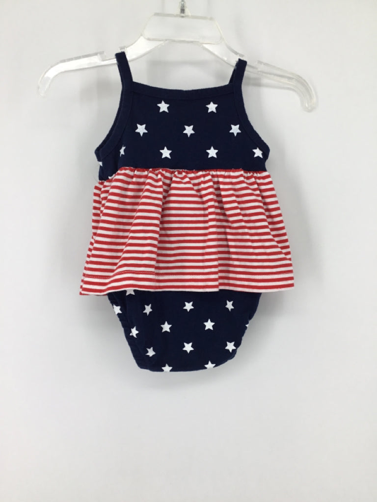 Carter's Child Size 3 Months Navy Stars & Stripes Outfit