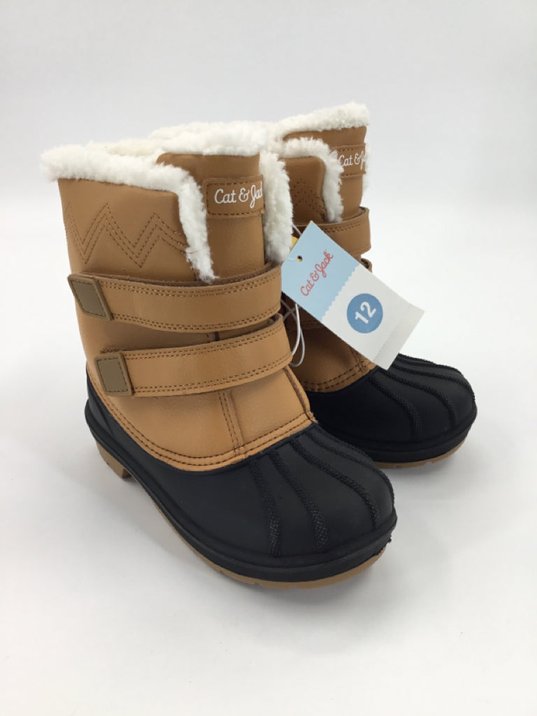 Cat & Jack Child Size 12 Brown Boots