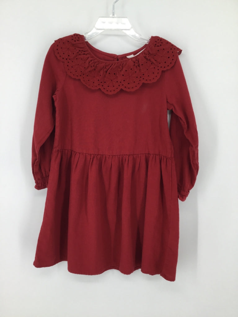 H & M Child Size 4 Red Dress - girls