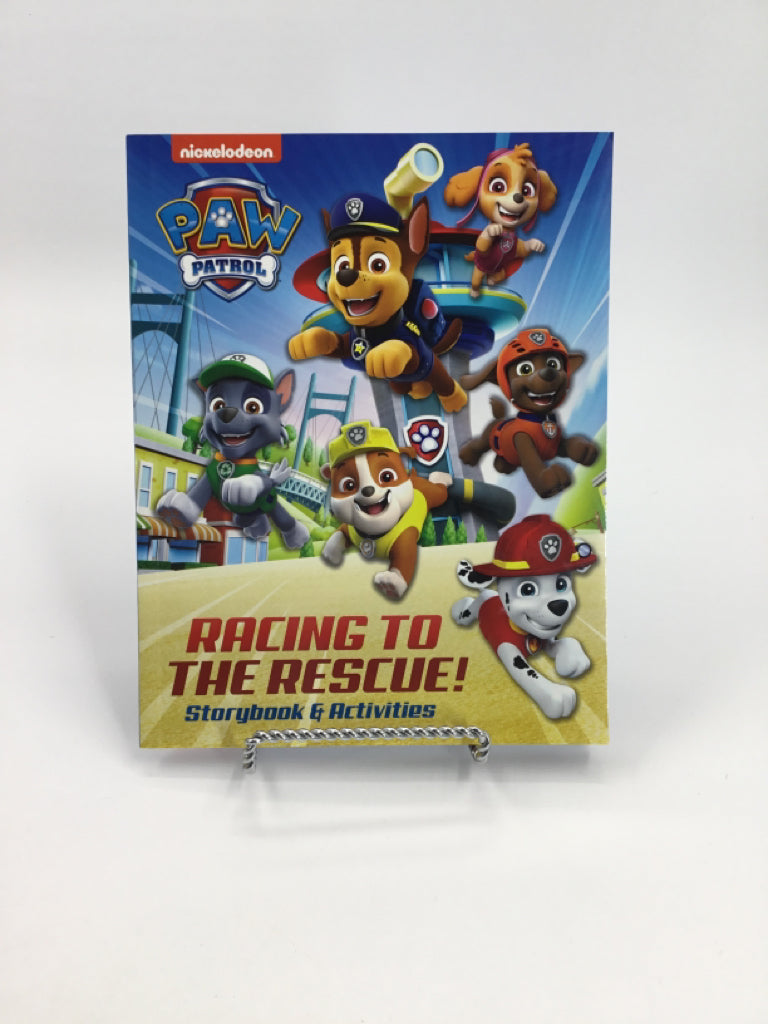Paw Patrol Racing To The Rescue! Paperback Book