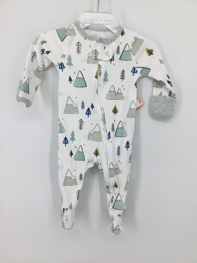cloud island Child Size 0-3 Months White Sleepers
