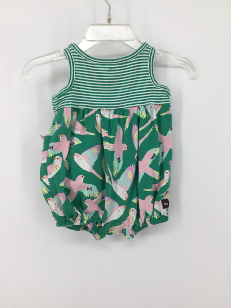 Tea Child Size 0-3 Months Green Outfit - girls