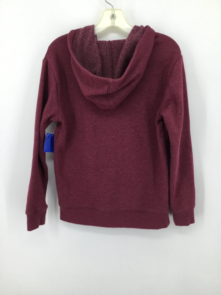 Cat & Jack Child Size 8 Burgundy Solid Hoodie - boys