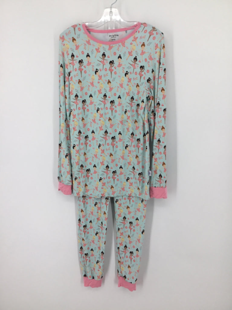 Down By the Bay Child Size 10 Blue Pajamas - girls