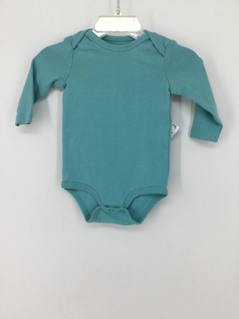 primary Child Size 3-6 Months Blue Onesie
