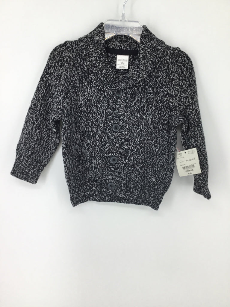 okie dokie Child Size 12 Months Navy Marbled Sweater - boys
