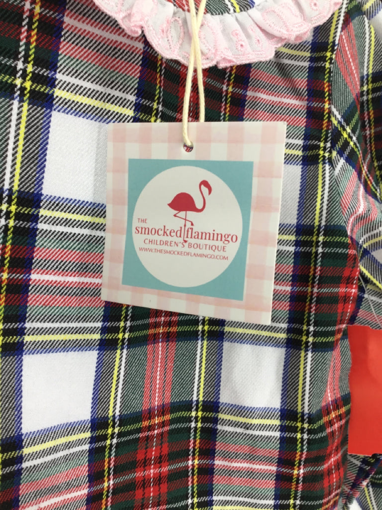 The Smocked Flamingo Child Size 3 Red Shirt - girls