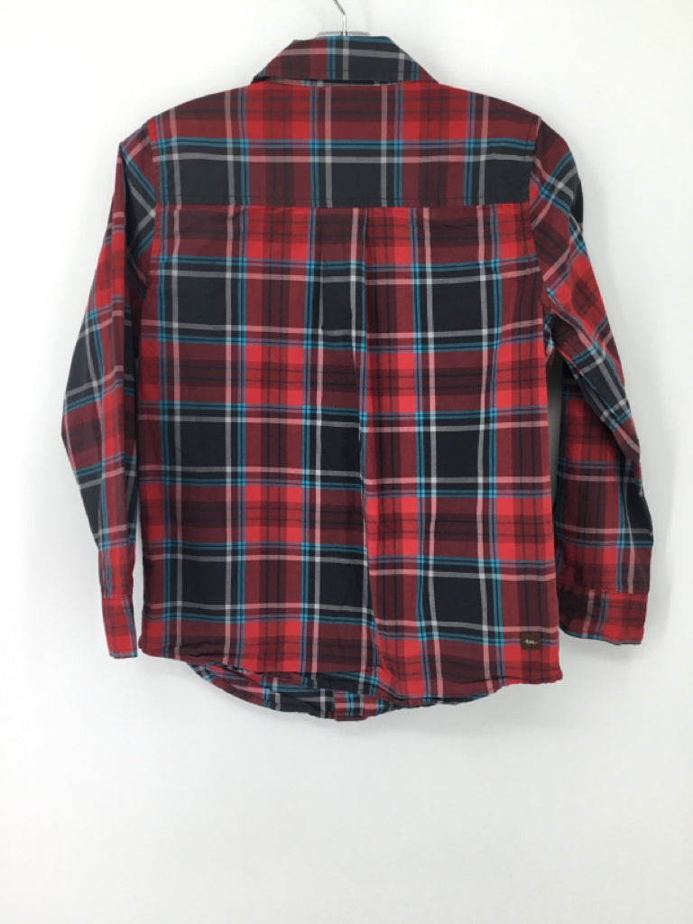 Tea Child Size 8 Red Plaid Shirt - boys