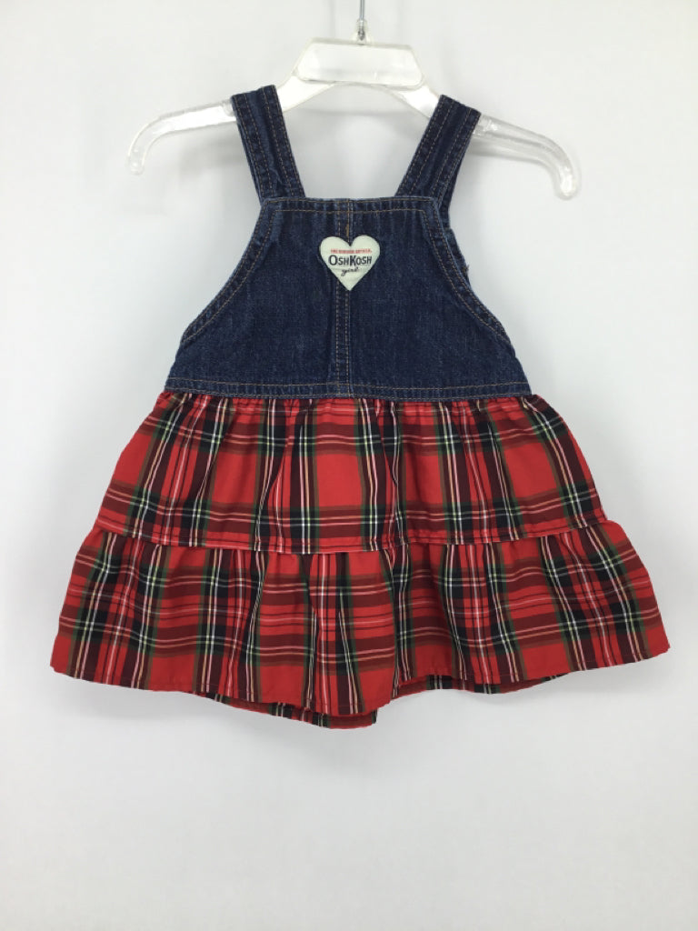 OshKosh B'gosh Child Size 12 Months Red Dress - girls
