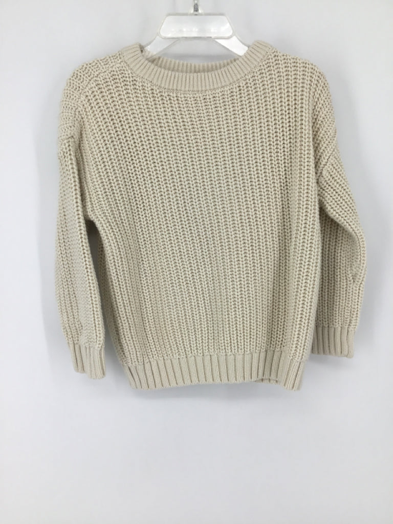 Cat & Jack Child Size 24 Months Cream Solid Sweater - boys
