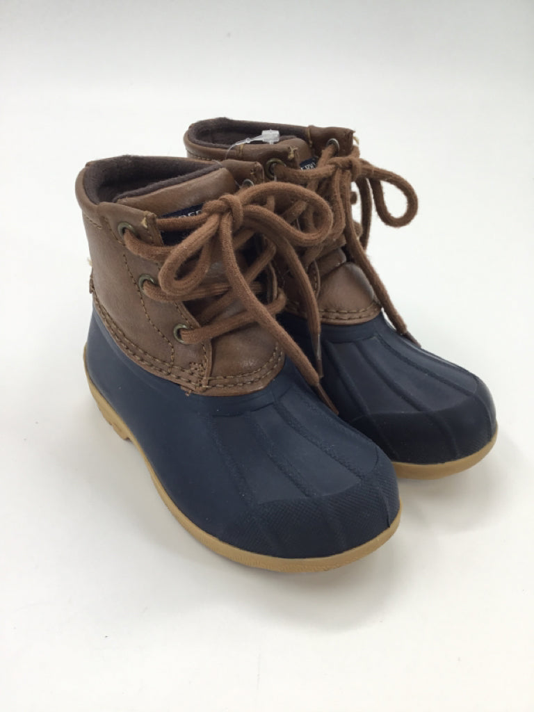 Sperry Child Size 6 Toddler Navy Rain/Snow Boots