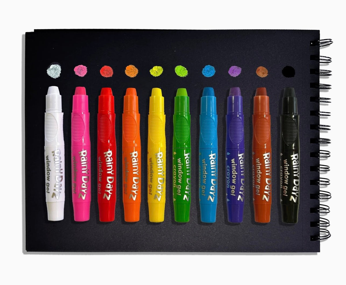 Ooly - Rainy Dayz Window Gel Crayons (Set of 10)