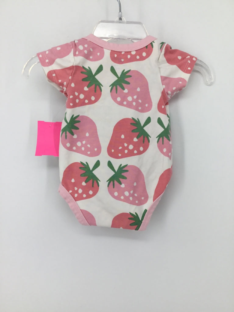 Monica + Andy Child Size 0-3 Months Pink Onesie