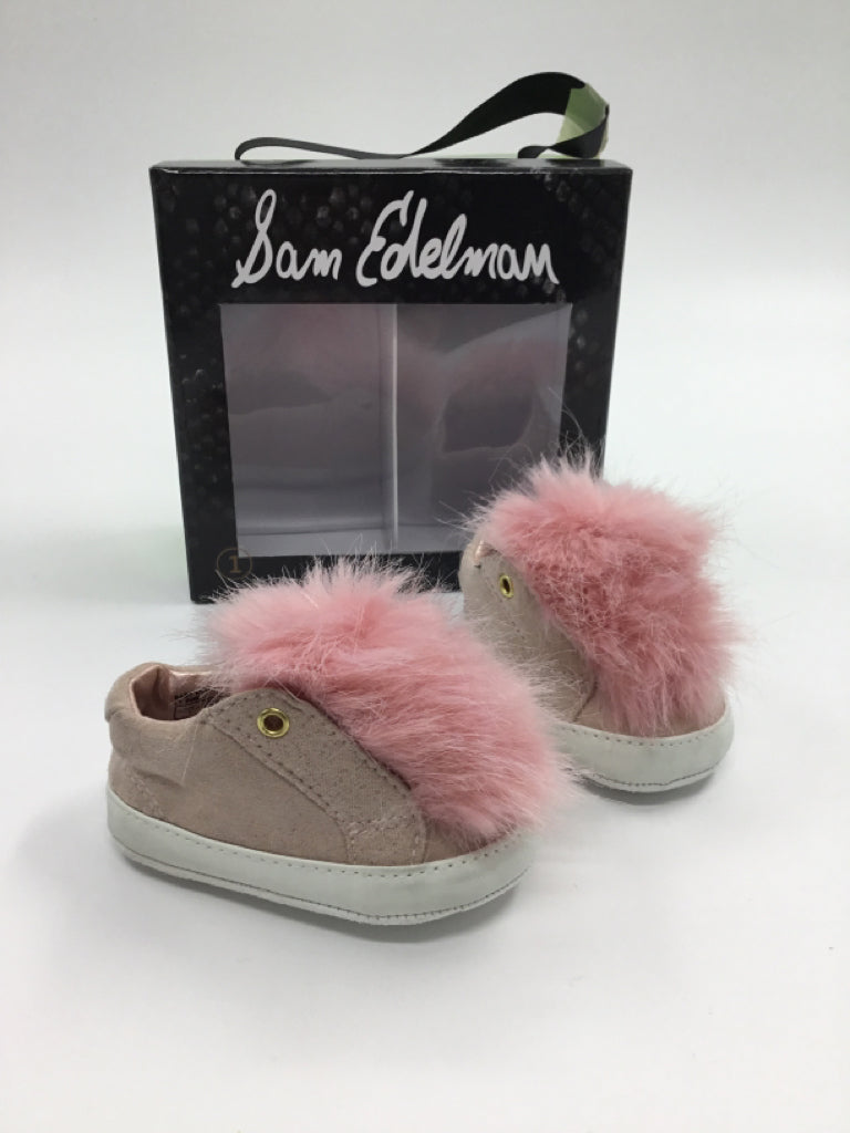 Sam Edelman Child Size 1 Toddler Pink Baby/Walker Shoes
