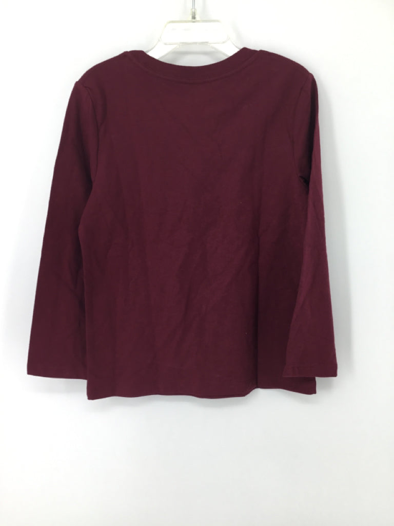 Cat & Jack Child Size 5 Burgundy Thanksgiving T-Shirt