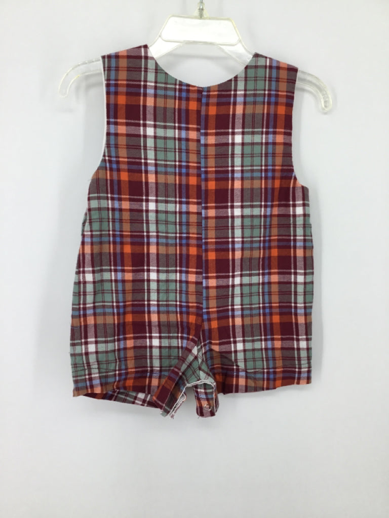 b Bella Bliss Child Size 9 Months Multi-Color Plaid Outfit - boys