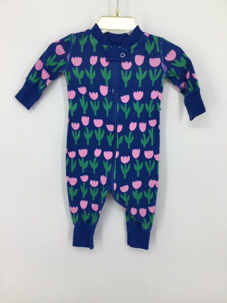 Hanna Andersson Child Size 0-3 Months Blue Pajamas - girls