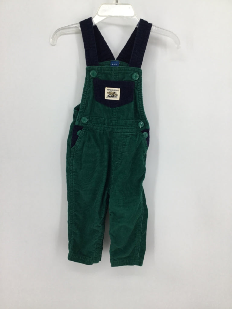 Old Navy Child Size 6-12 Months Green Solid Overalls - boys