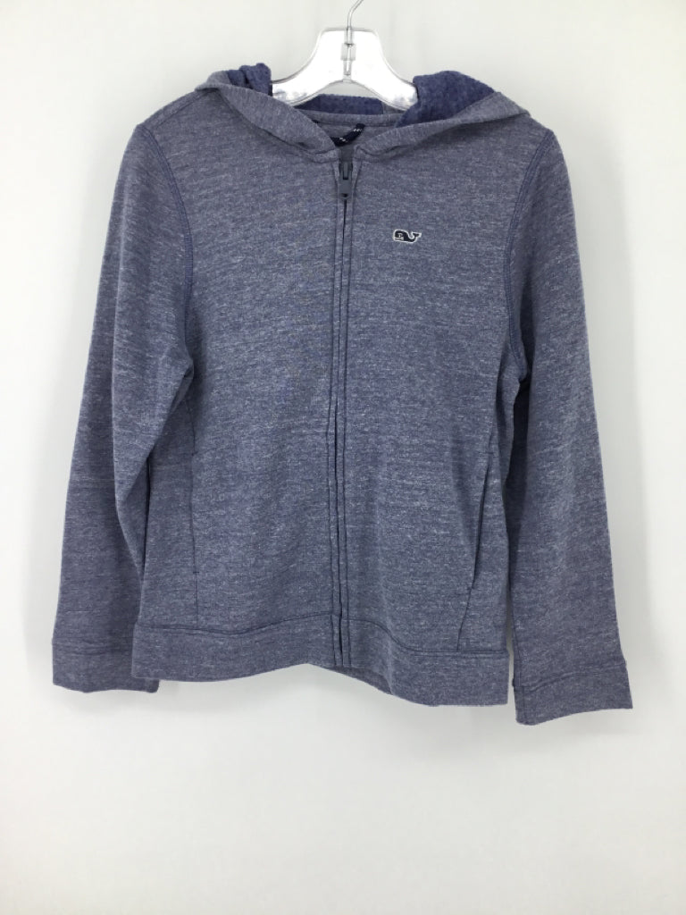 vineyard vines Child Size 8 Blue Marbled Hoodie - boys