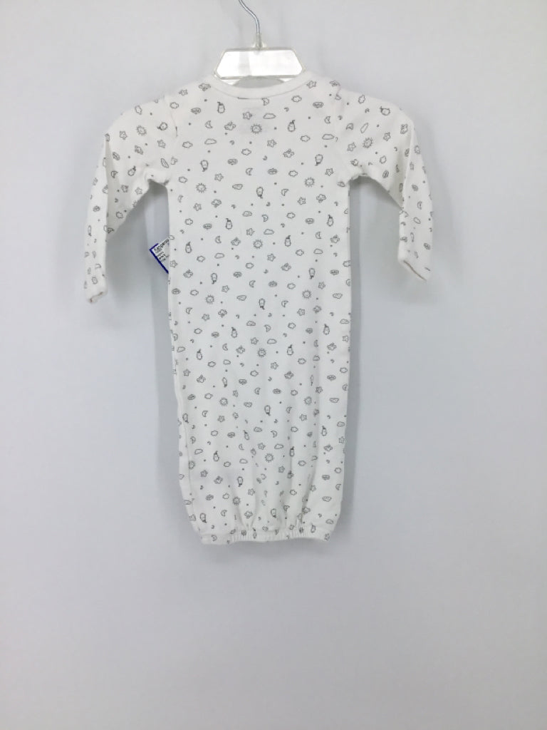 Carter's Child Size Newborn White Sleepers