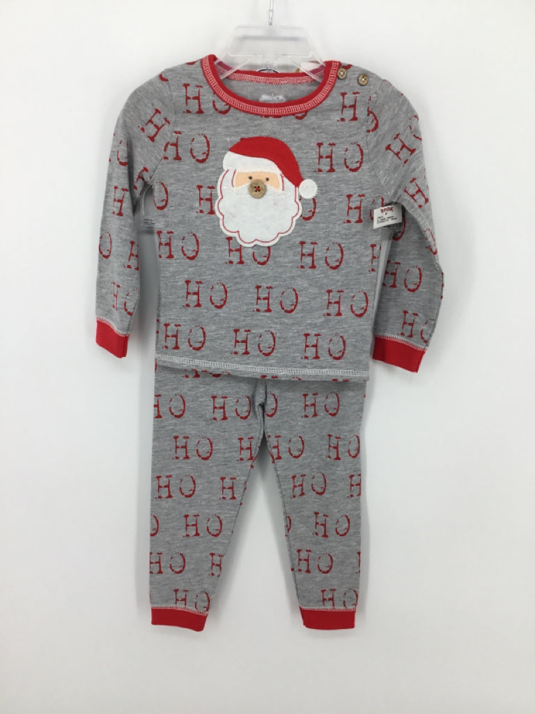 Mudpie Child Size 24 Months Gray Christmas Pajamas