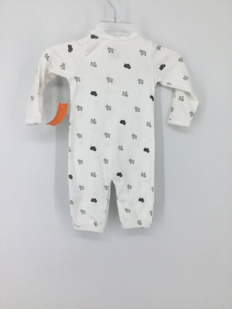 Carter's Child Size Newborn White Print Pants - boys