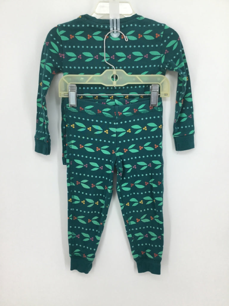 primary Child Size 2 Green Christmas Pajamas