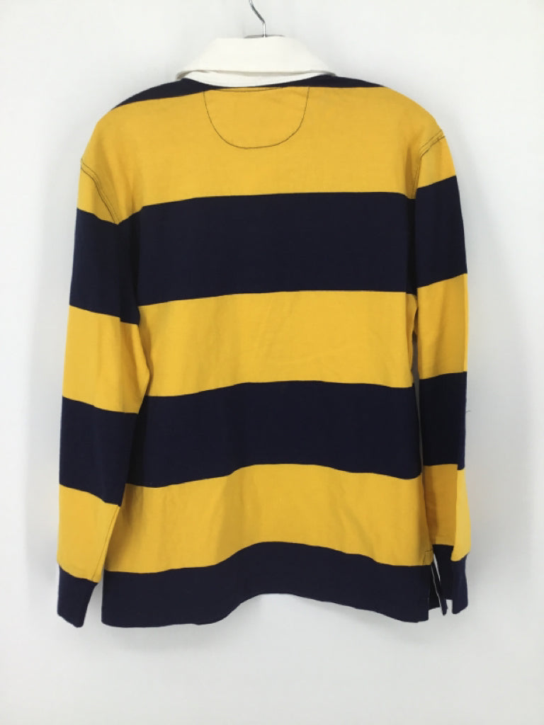 Ralph Lauren Child Size 10 Navy Stripe Shirt - boys