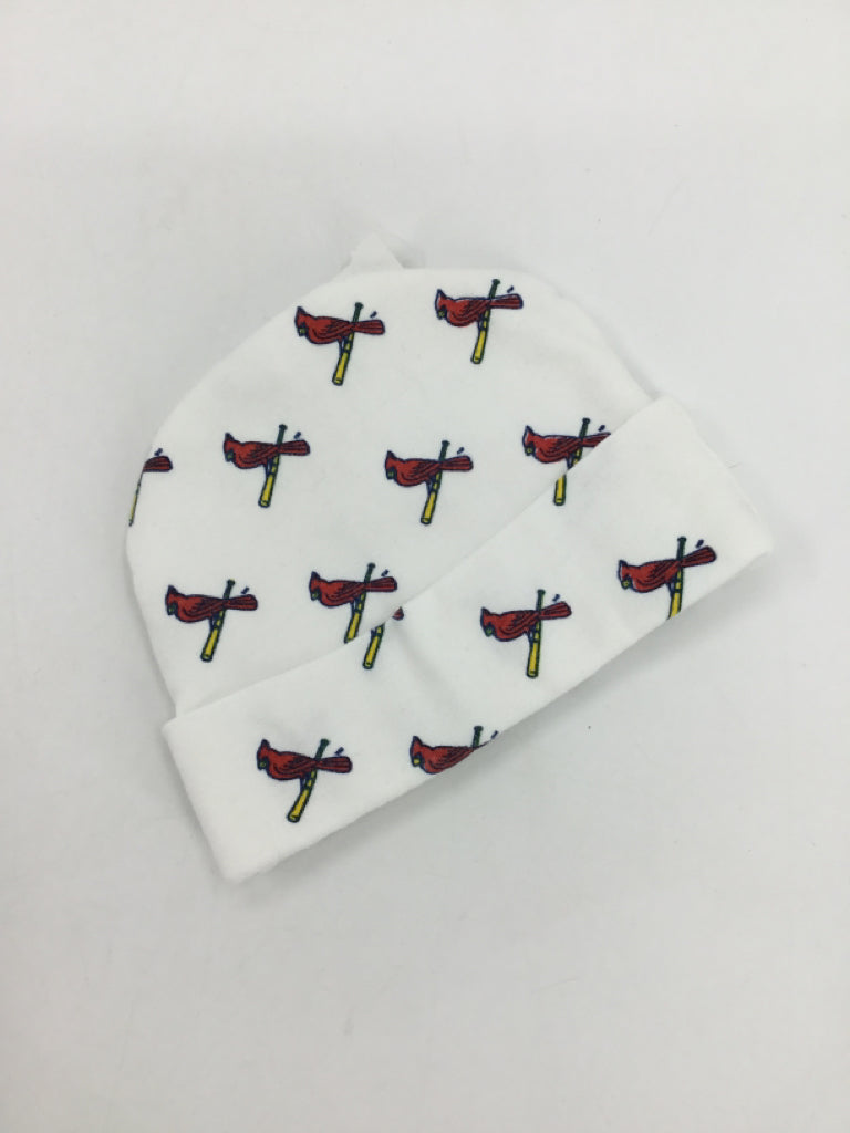 brandless Child Size 0-3 Months White Cardinals Hats - boys