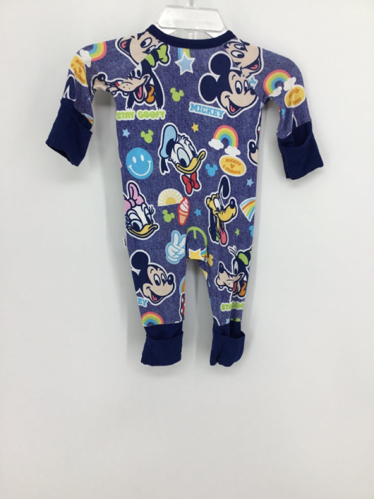 Little Me + Disney Child Size Preemie Blue Character Pajamas - boys