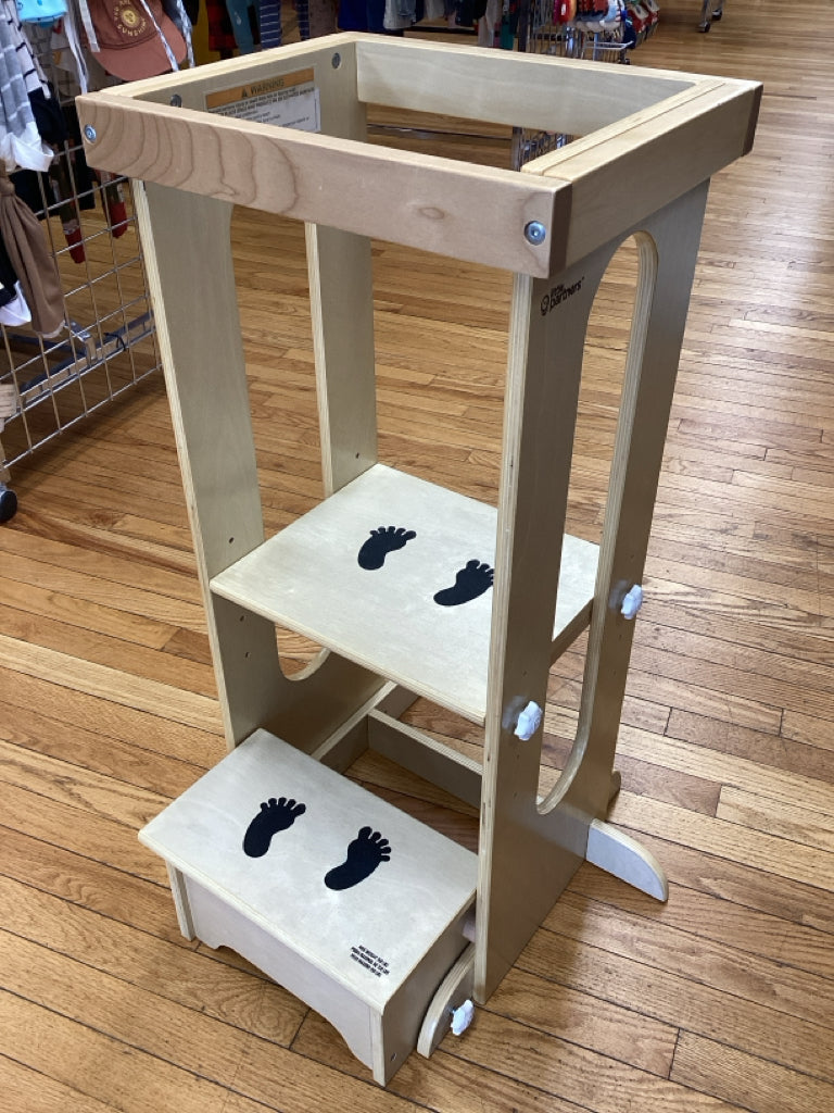 Little Partners Explore 'N Store Learning Tower Kitchen Stool Helper