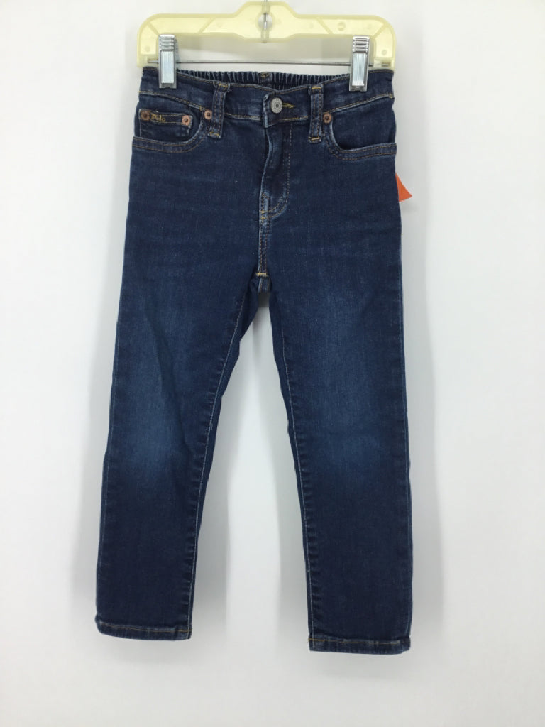 Ralph Lauren Child Size 4 Blue Solid Jeans - boys