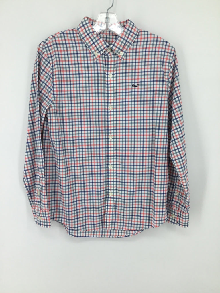 vineyard vines Child Size 8 Multi-Color Checkered Shirt - boys
