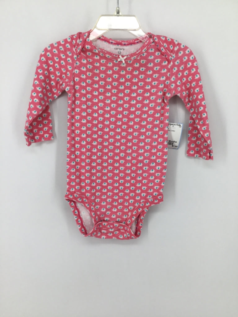 Carter's Child Size 12 Months Pink Onesie