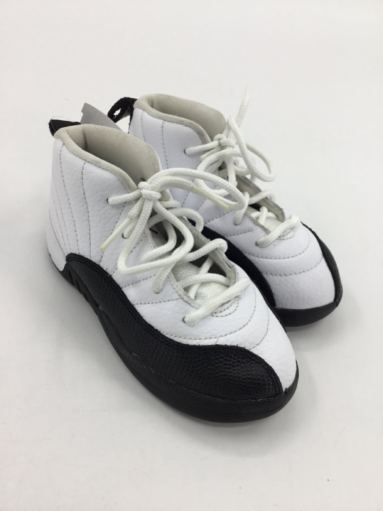 Air Jordan 12 Retro Child Size 10 White Sneakers