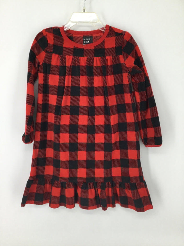 Carter's Child Size 2 Red Pajamas - girls