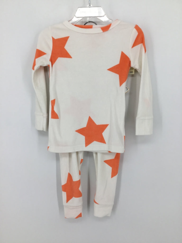 Cat & Jack Child Size 2 Orange Stars Pajamas - boys