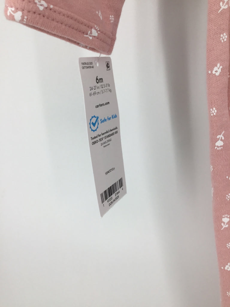 Carter's Child Size 6 Months Pink Sleepers