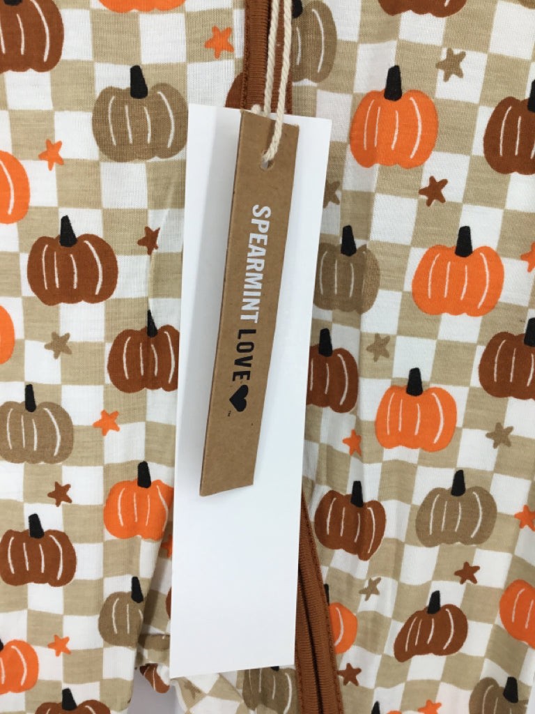 Spearmint Love Child Size 3-6 Months Brown Halloween Pajamas