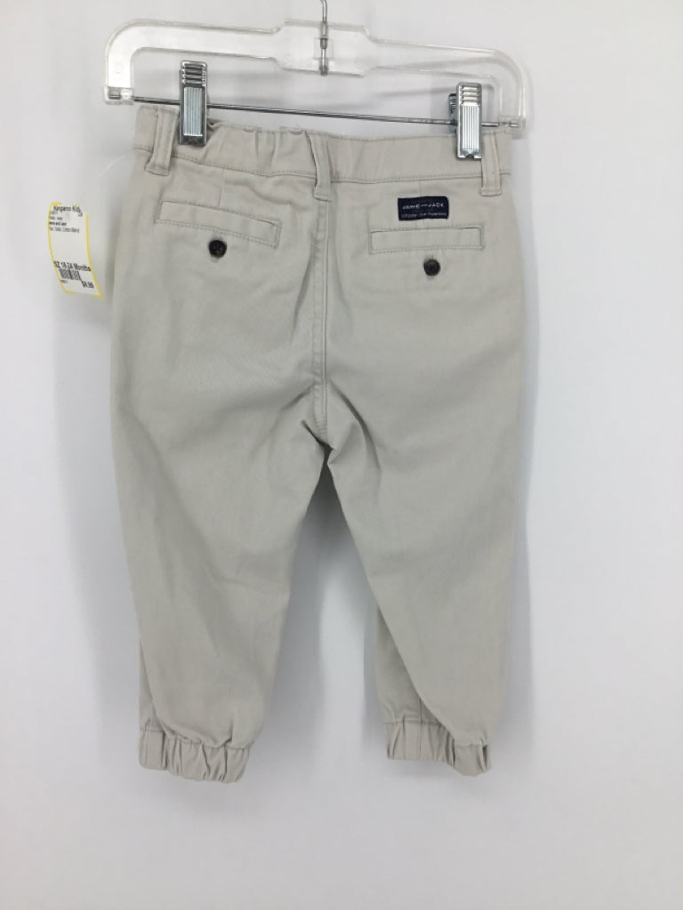 Janie and Jack Child Size 18-24 Months Tan Solid Pants - boys